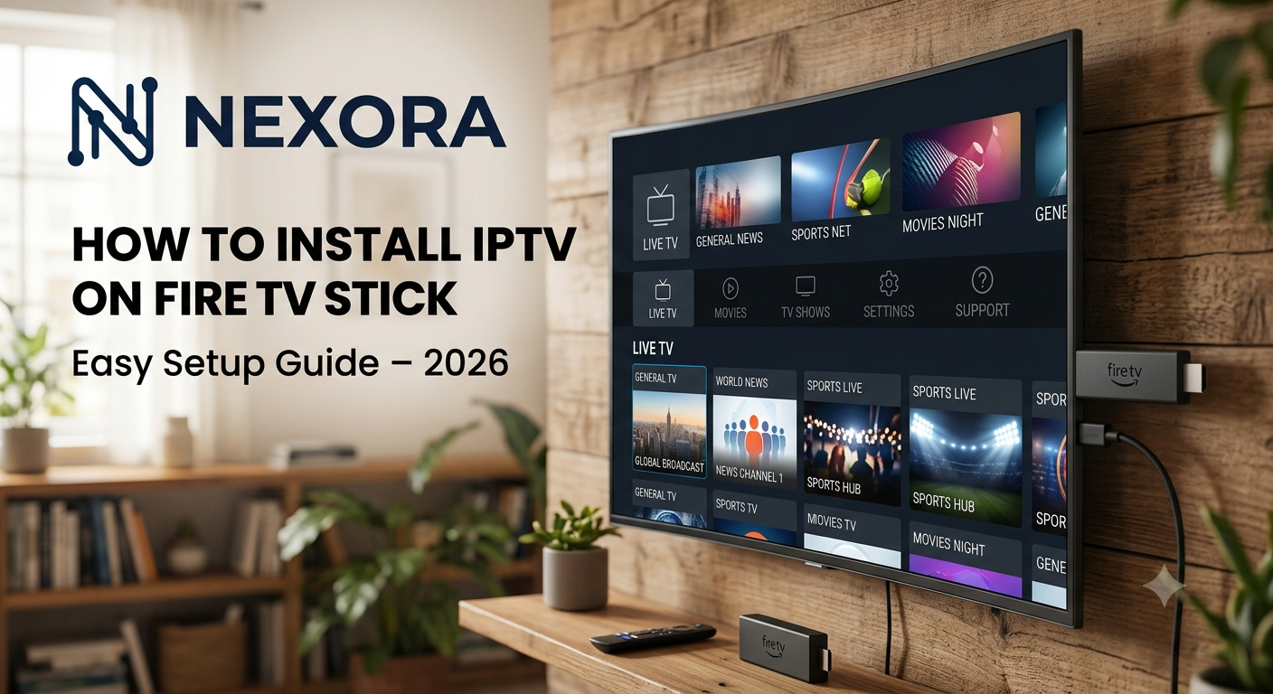 How to Install IPTV on Fire TV Stick (2026 Guide) | Nexora IPTV