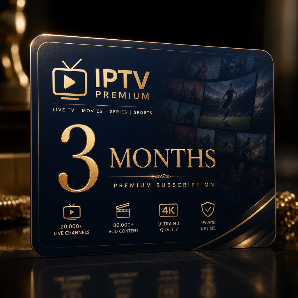 Abonnement IPTV Premium - 3 Mois